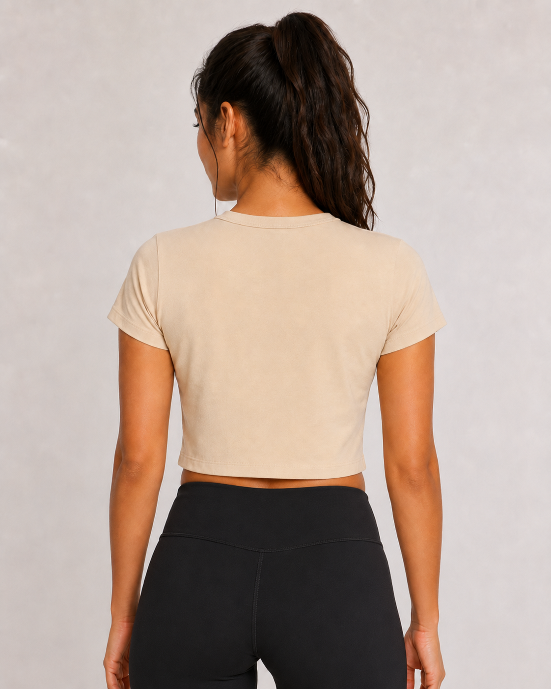 ONEIAM Snow Washed Crop Tee