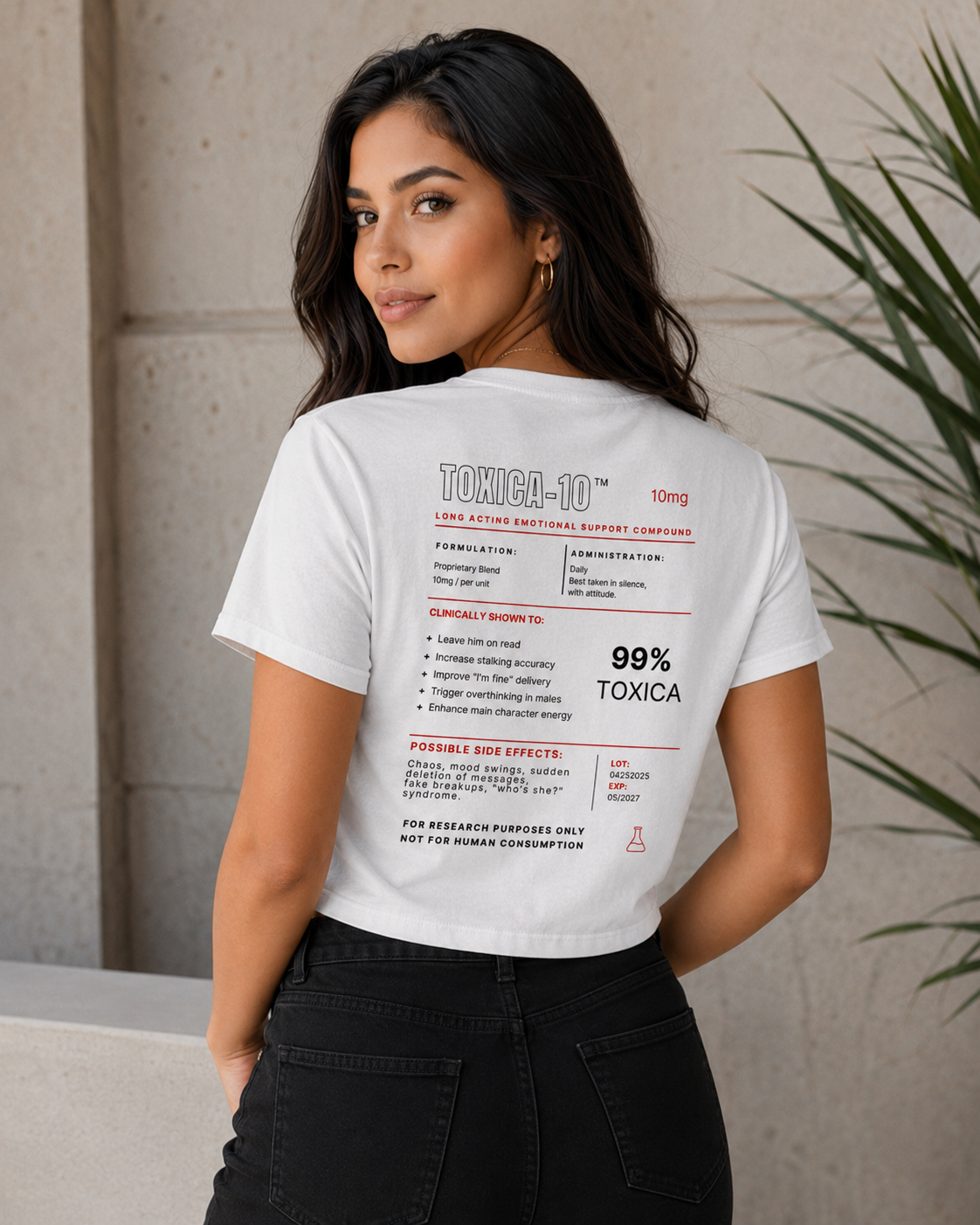 Toxica 10 Cropped Tee