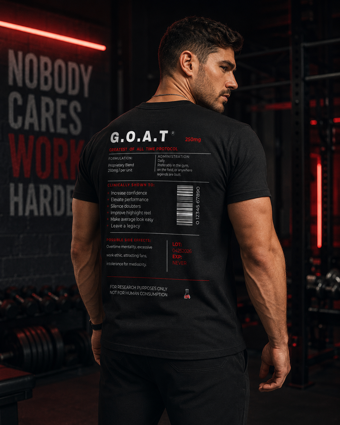 G.O.A.T. Research Tee — Black