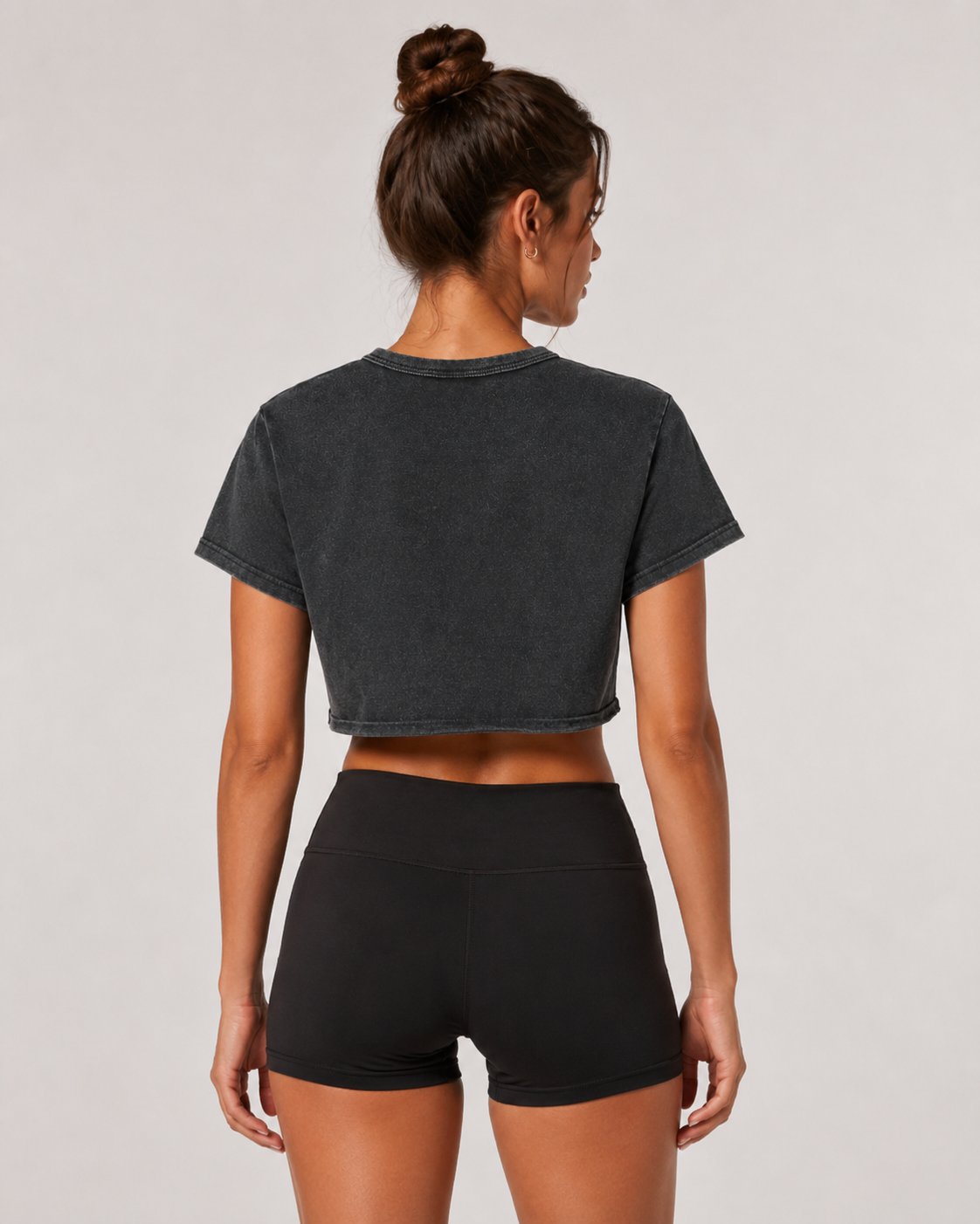 ONEIAM Snow Washed Crop Tee