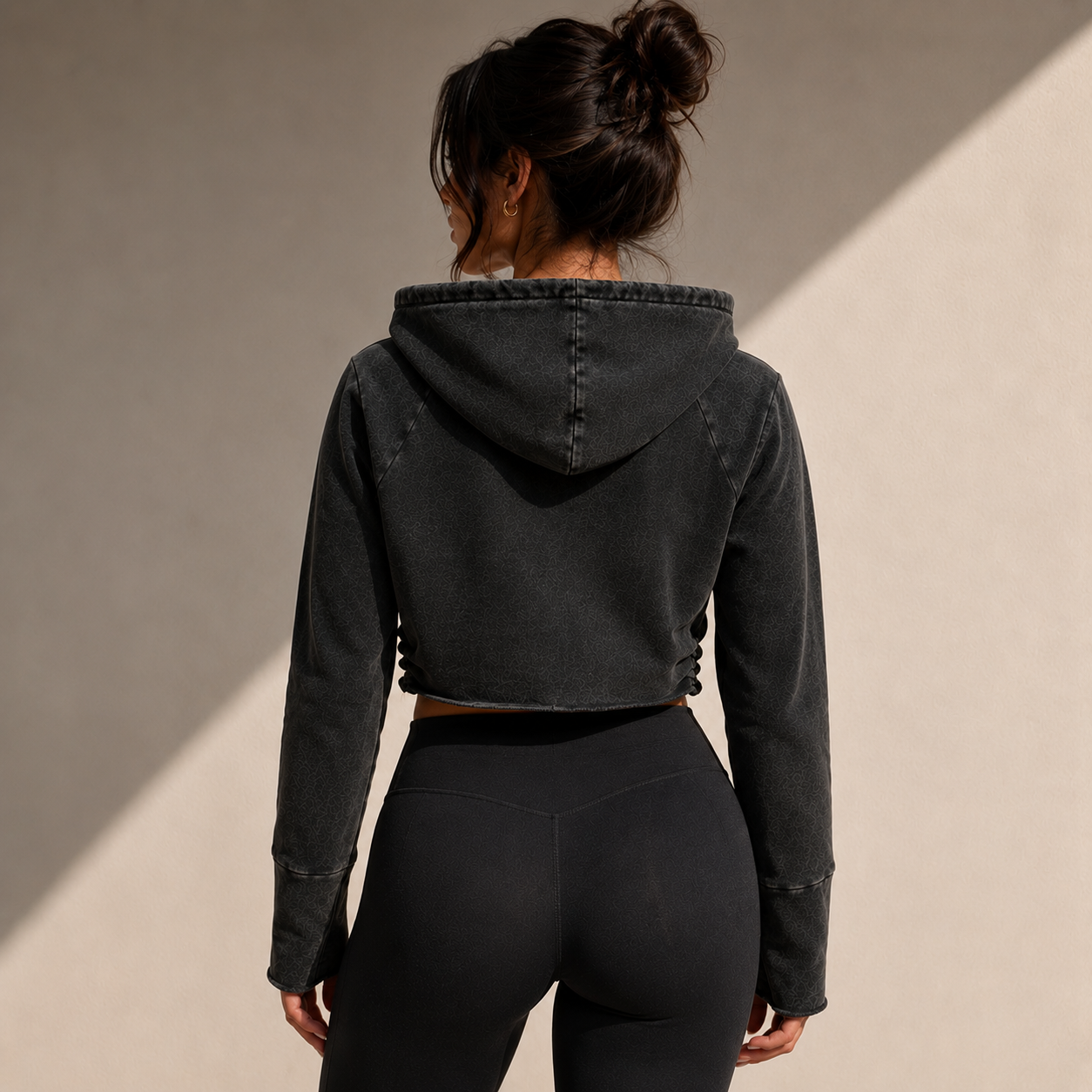 ONEIAM Washed Crop Hoodie